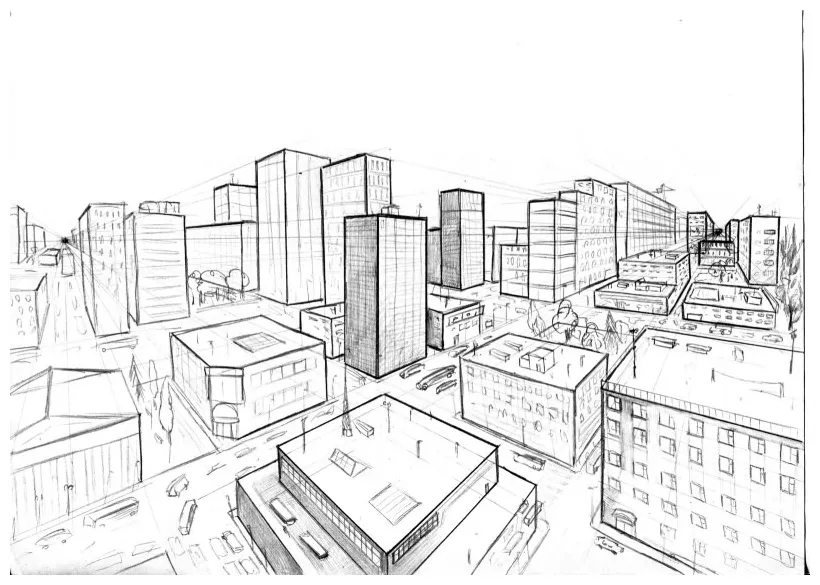 Малюнки олівцем перспектива 31 фото