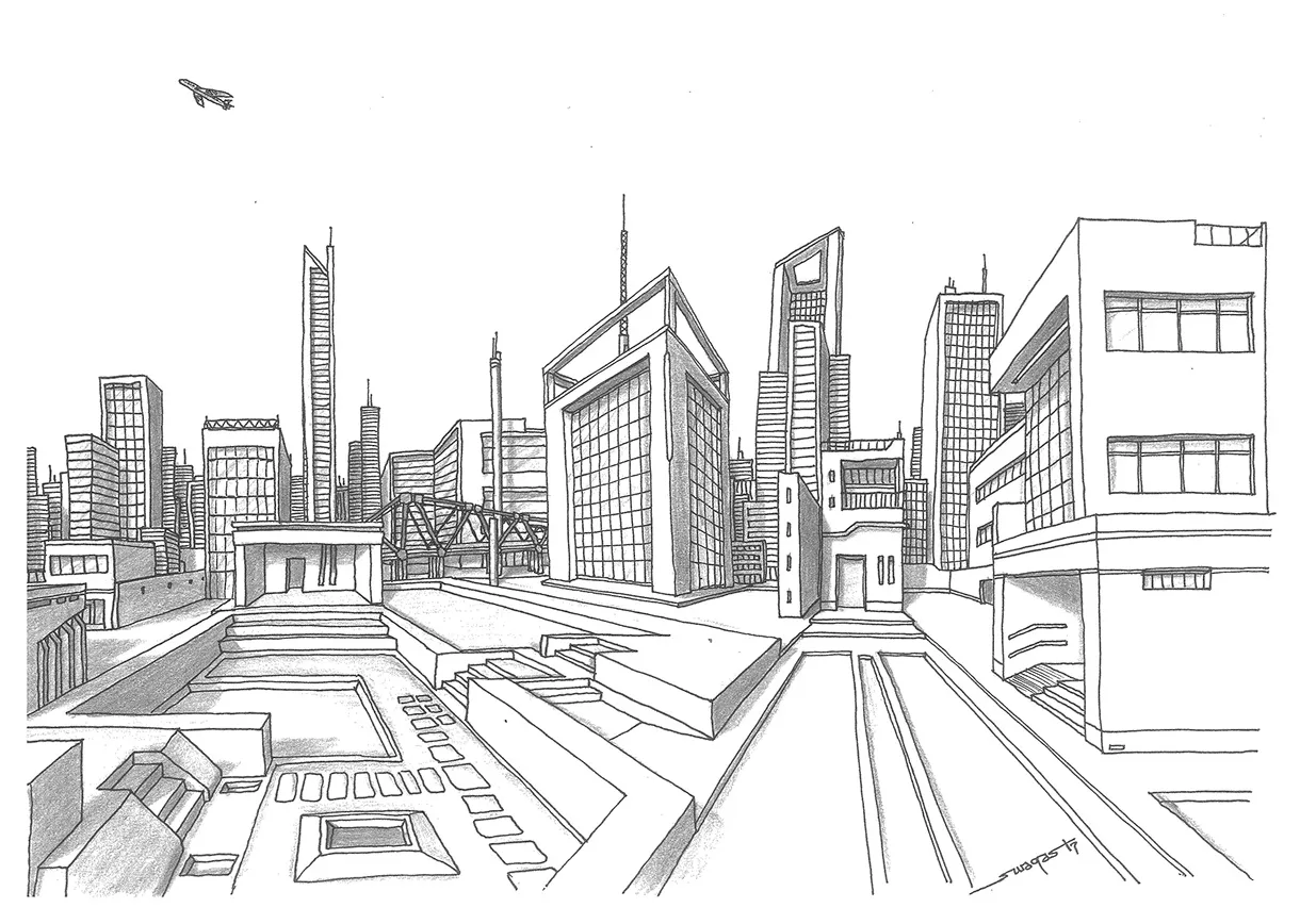 Architectural concept illustrations on behance