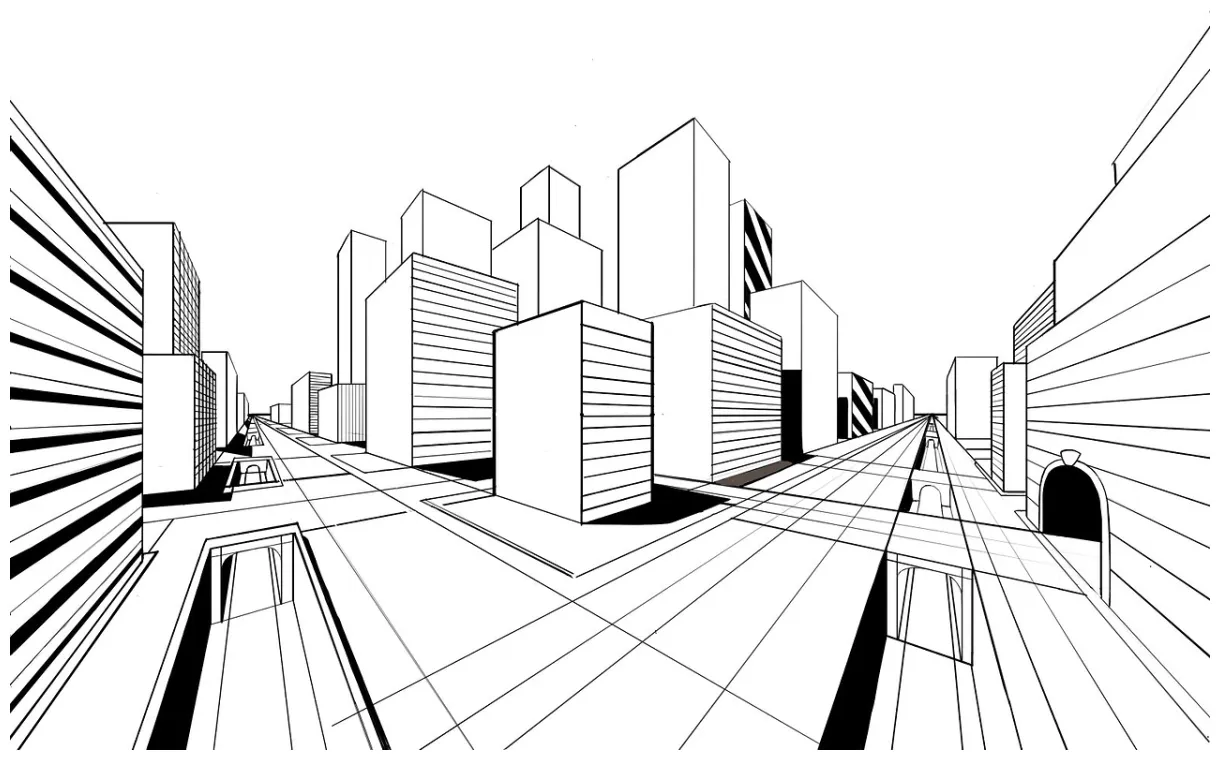 一点透视 二点透视 三点透视_世界永不言败-站酷zcool