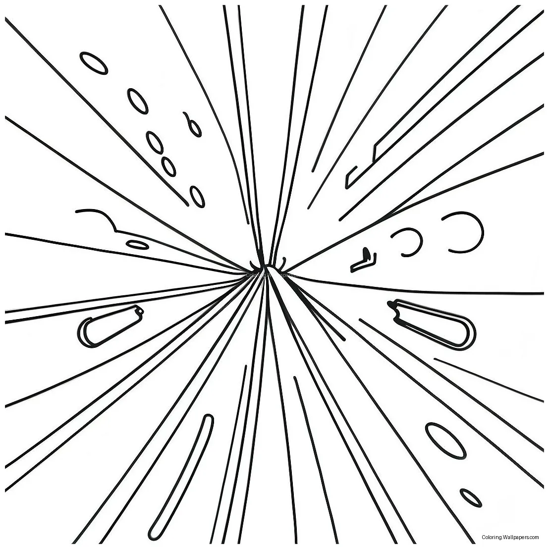 80s neon lights coloring page 3001-2384