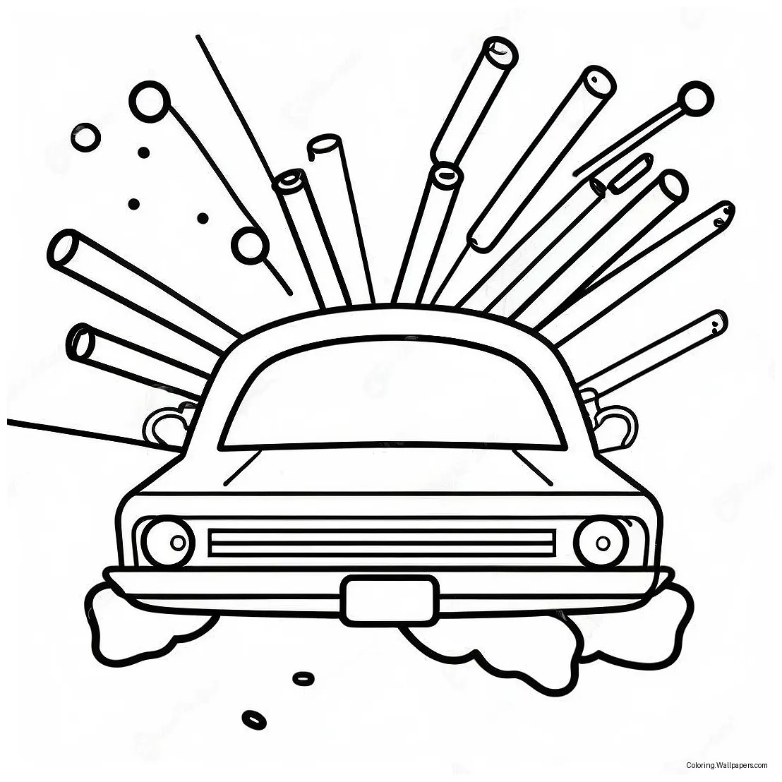 80s neon lights coloring page 3001-2382