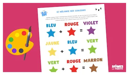 Apprendre à mélanger les couleurs momes