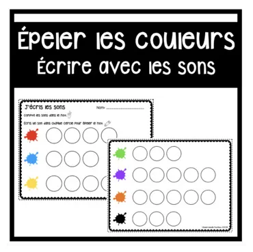 Épeler les couleurs écriture approchée by mademoiselle fearless