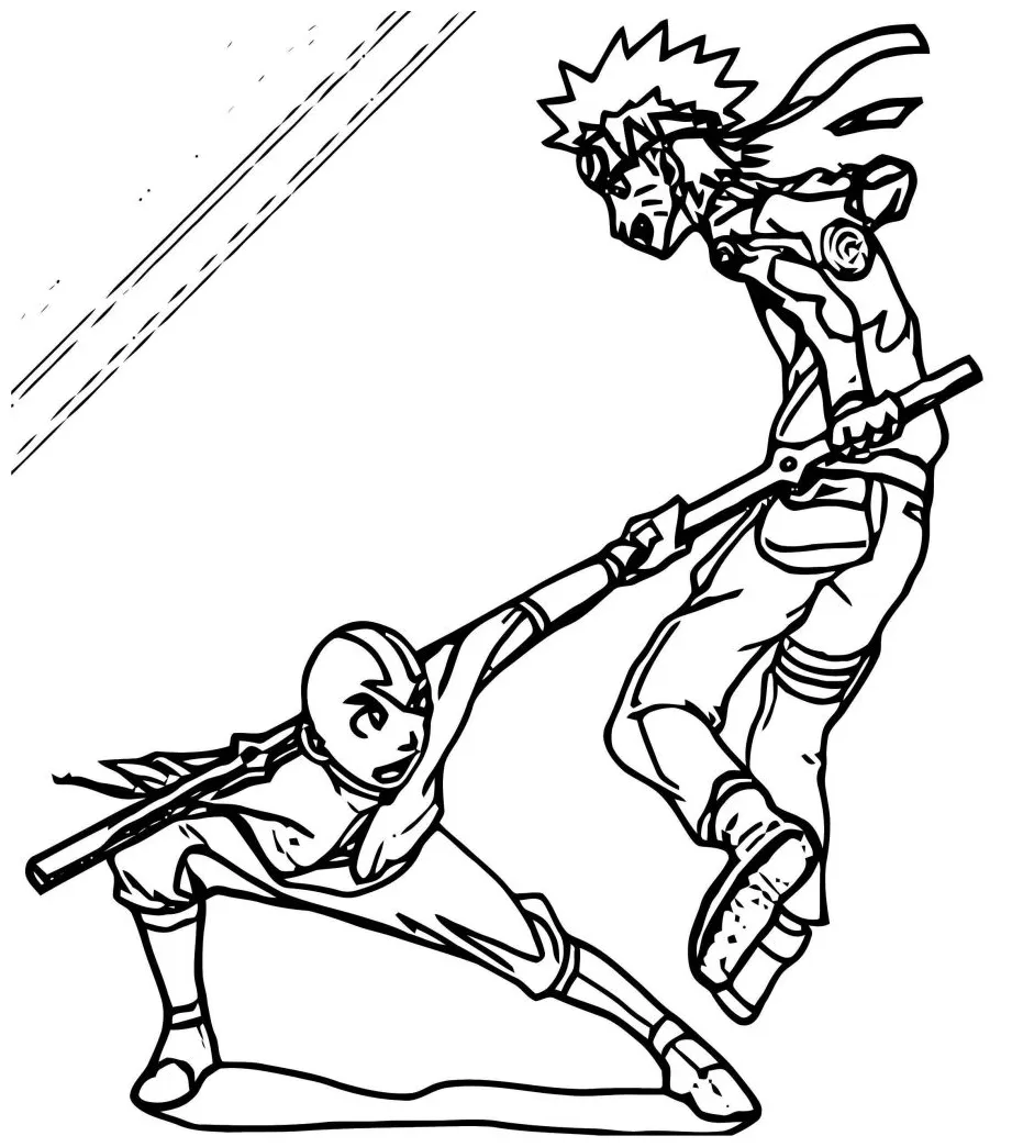 Aang vs naruto place your bets dimezanime avatar