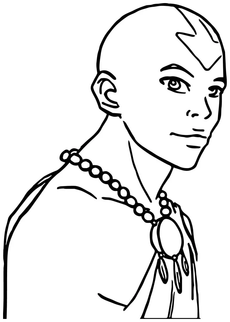 Older aang amiraink avatar wecoloringpage