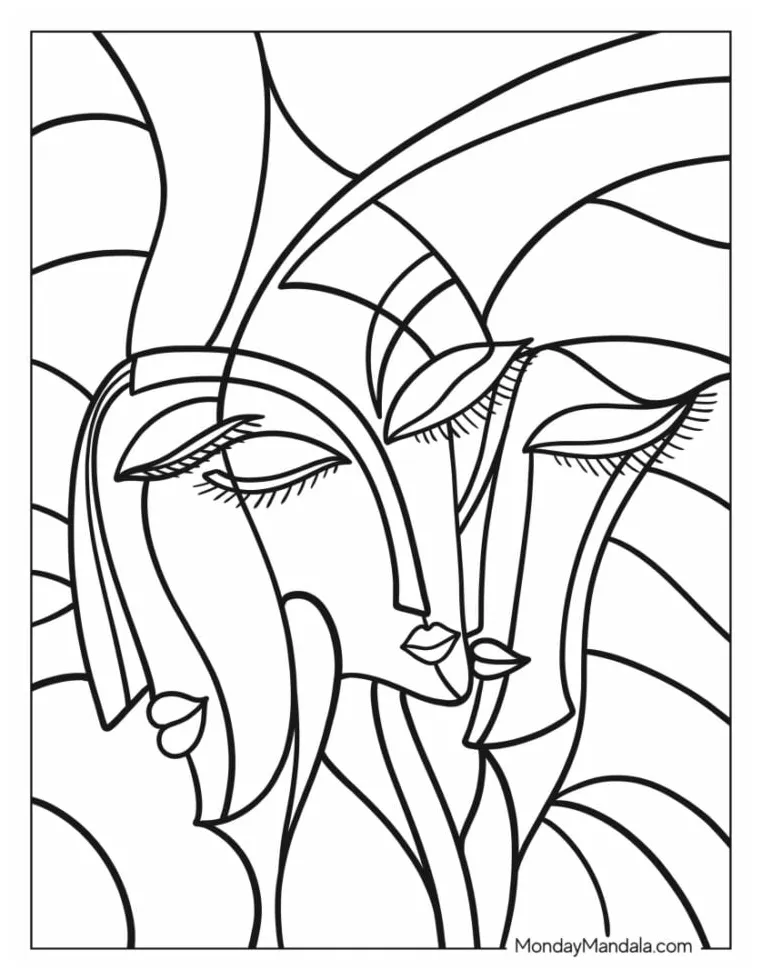 20 abstract coloring pages free pdf printables printable coloring page