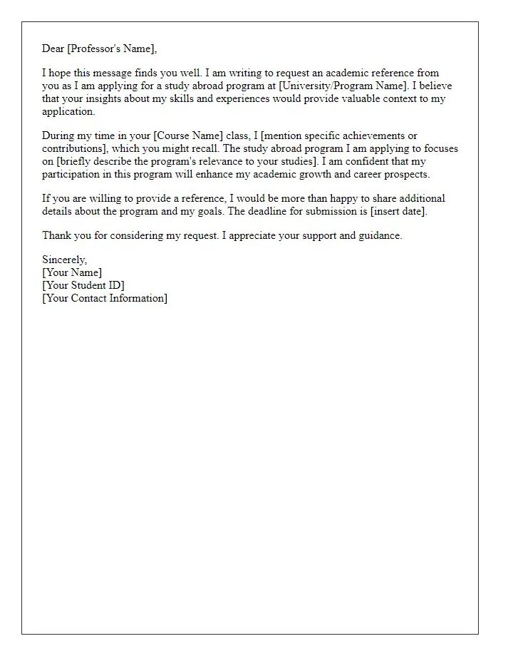 Letter template for academic reference request free samples in pdf