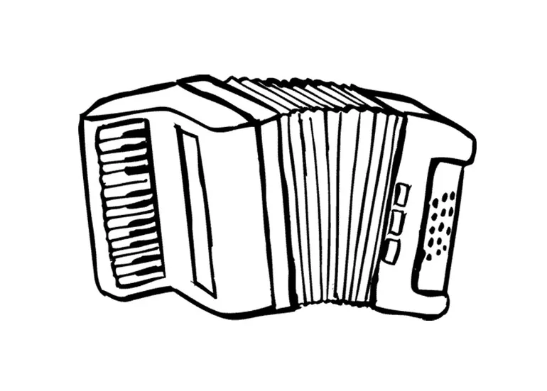 Coloring Page accordion - Free printables - Img 9579