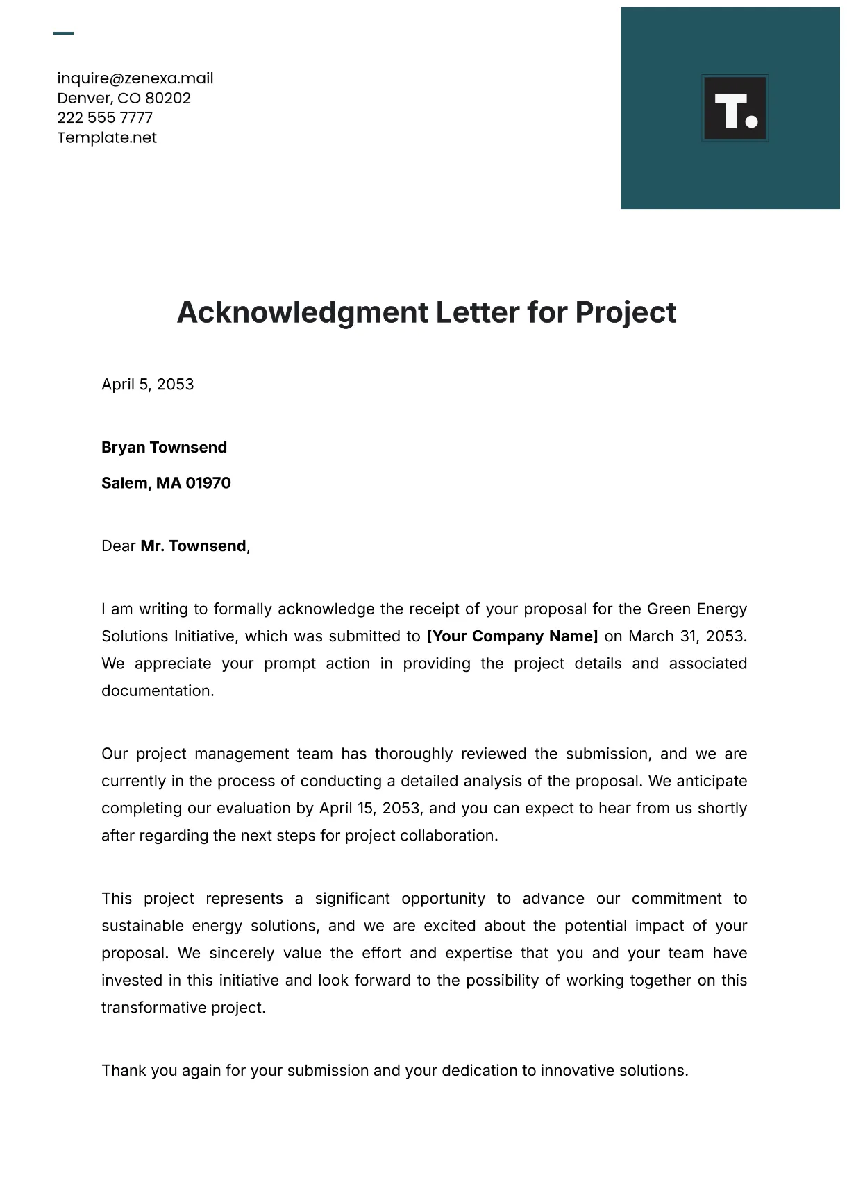 Free bid template to edit online