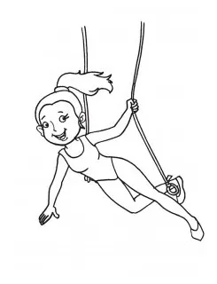 Acrobat coloring pages