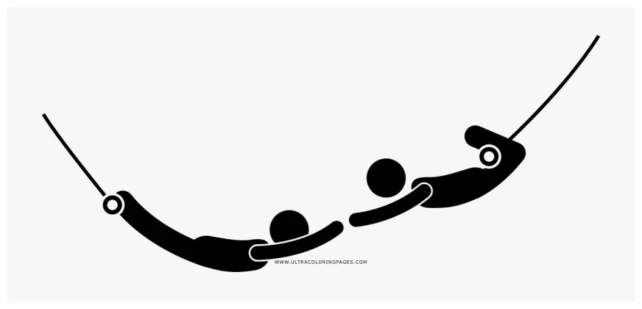 Acrobat Coloring Page - Illustration , Free Transparent Clipart