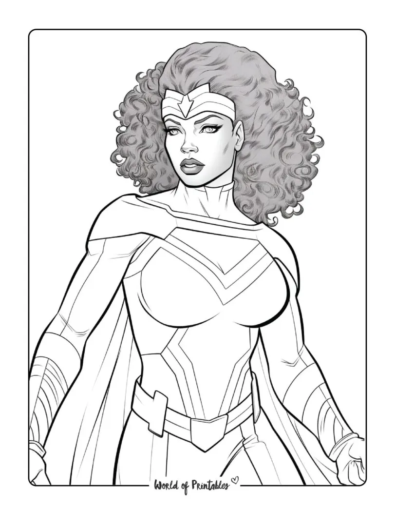 Hero coloring pages world of printables