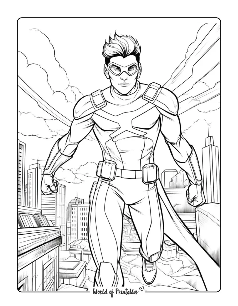 Hero Coloring Pages - World of Printables