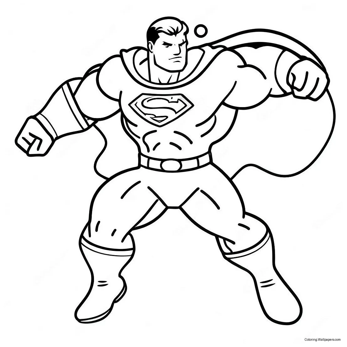 Superflex Hero In Action Coloring Page (39814-31496)