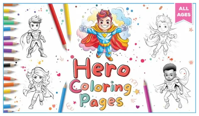 Hero Coloring Pages - World of Printables