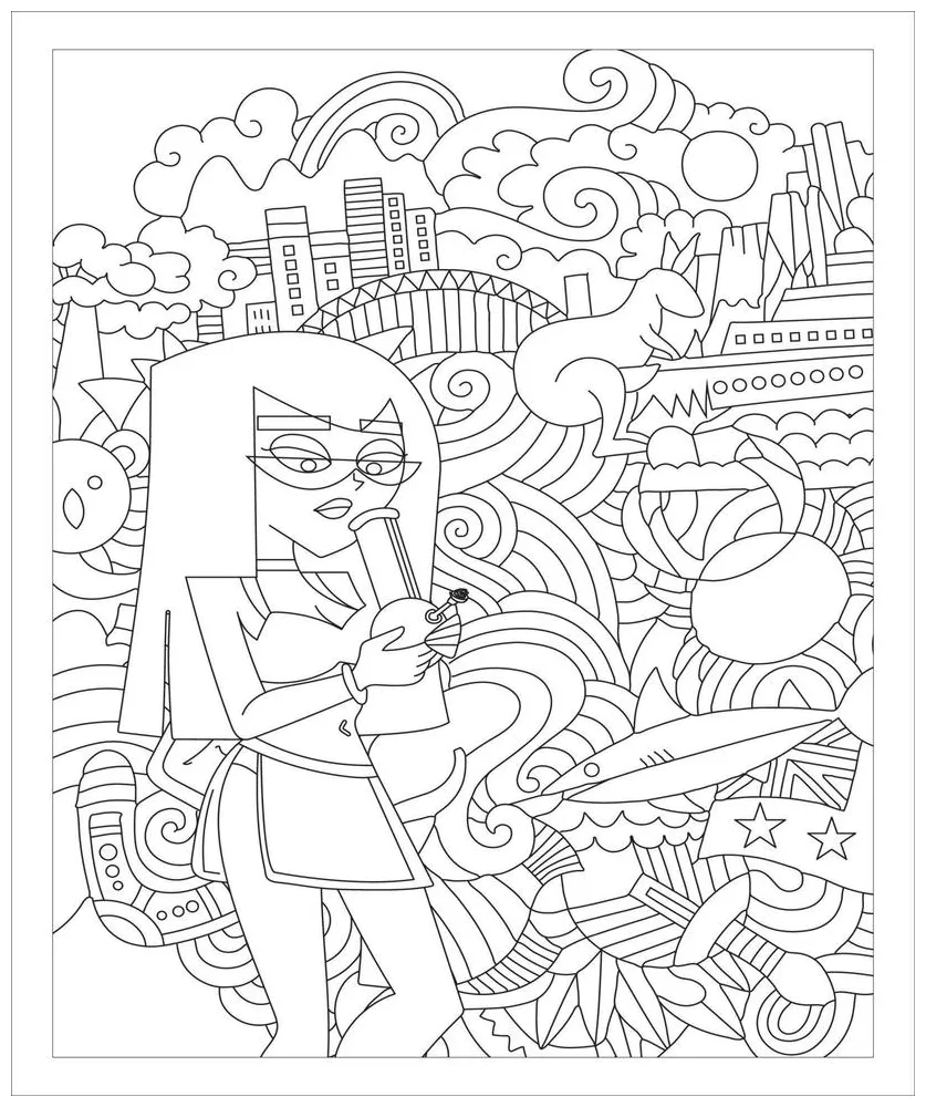 Coloring page for adult free vector 11142069 vector art at vecteezy