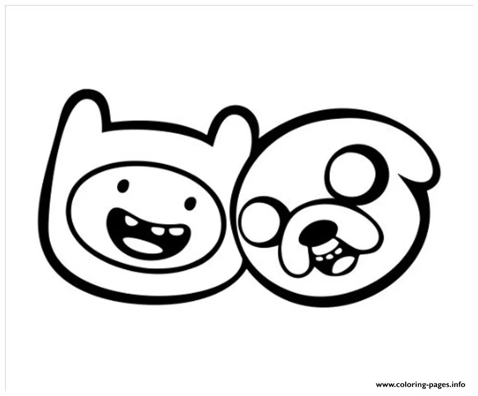 Printable finn and jake adventure time sca42 coloring page printable
