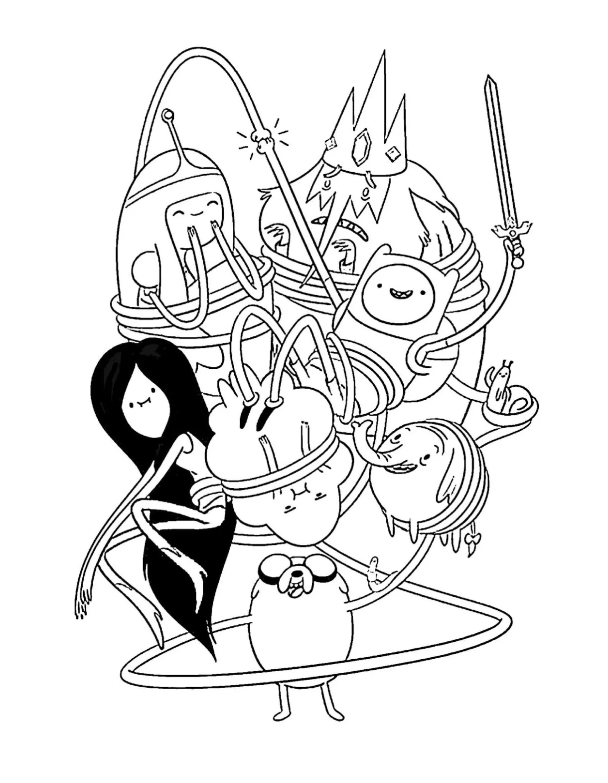 Finn and jake coloring pages at getcolorings free printable