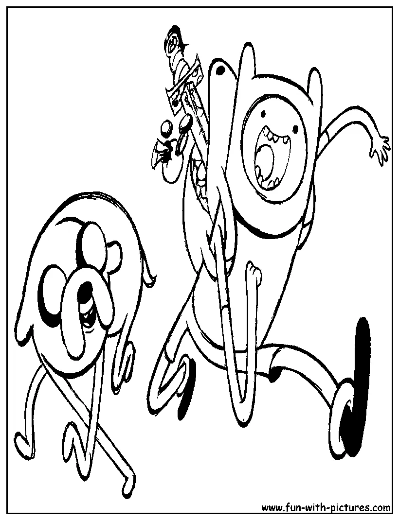 Adventure time coloring pages finn free printable coloring pages