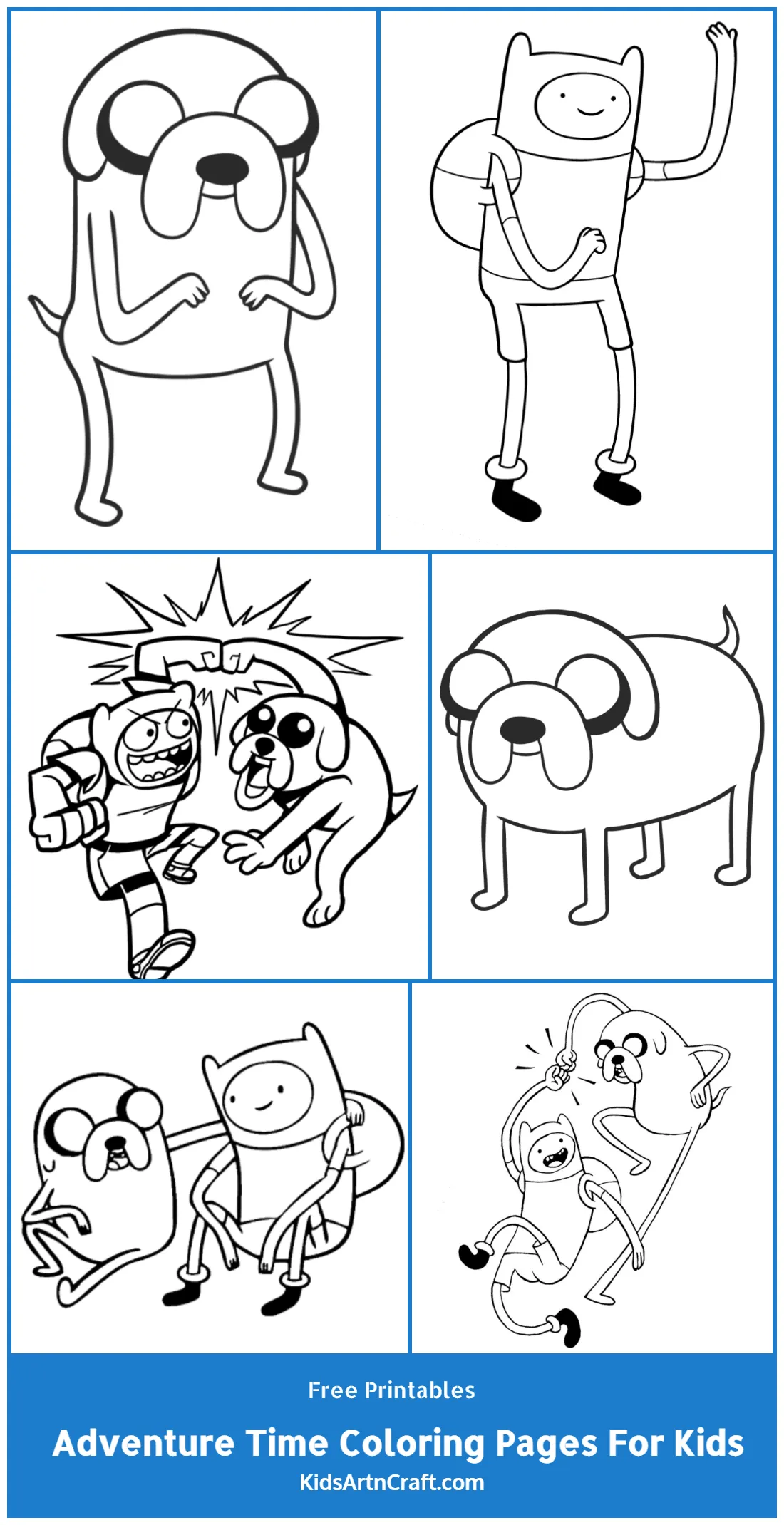 Jake and finn adventure time coloring pages