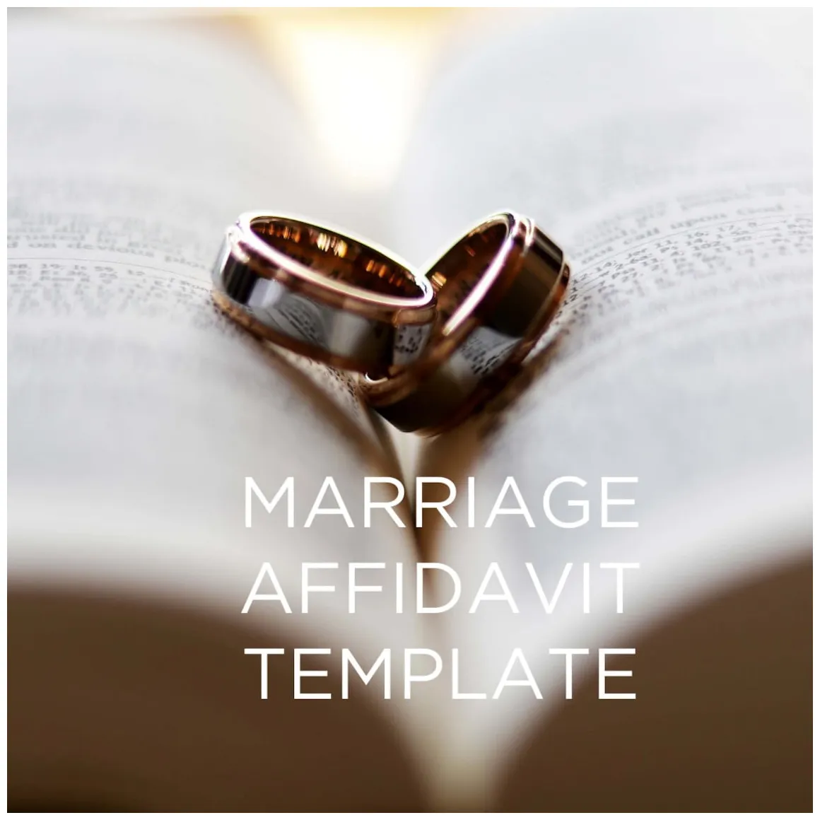 Affidavit of marriage simple affidavit affidavit of marriage etsy