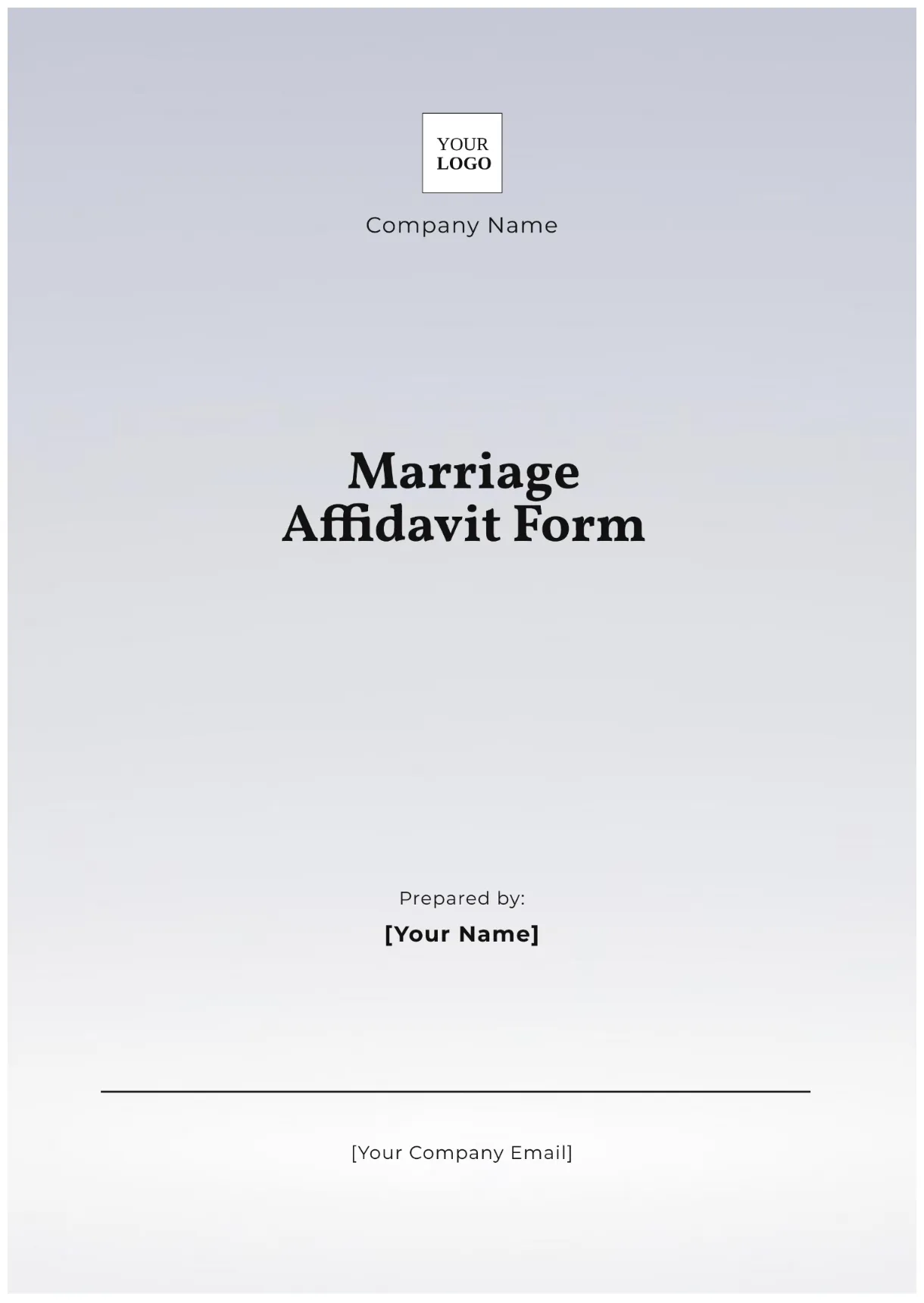 Free marriage affidavit form template to edit online