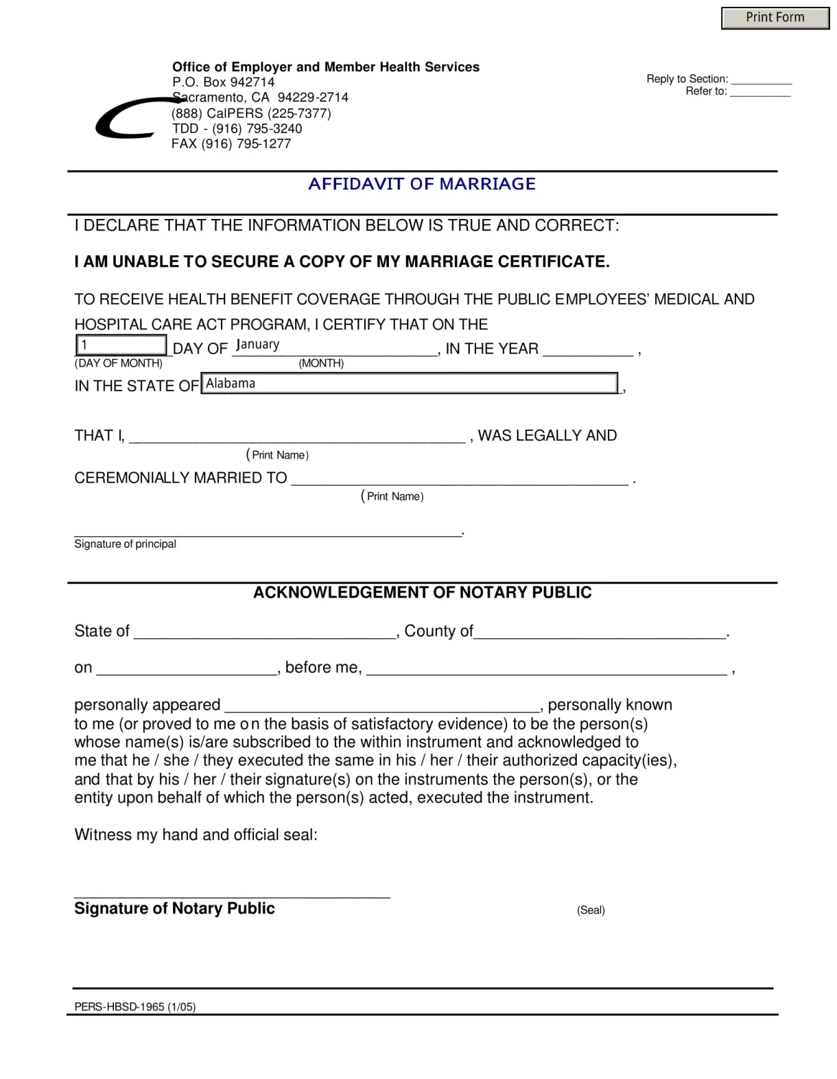 Affidavit form of marriage affidavitform printable coloring page