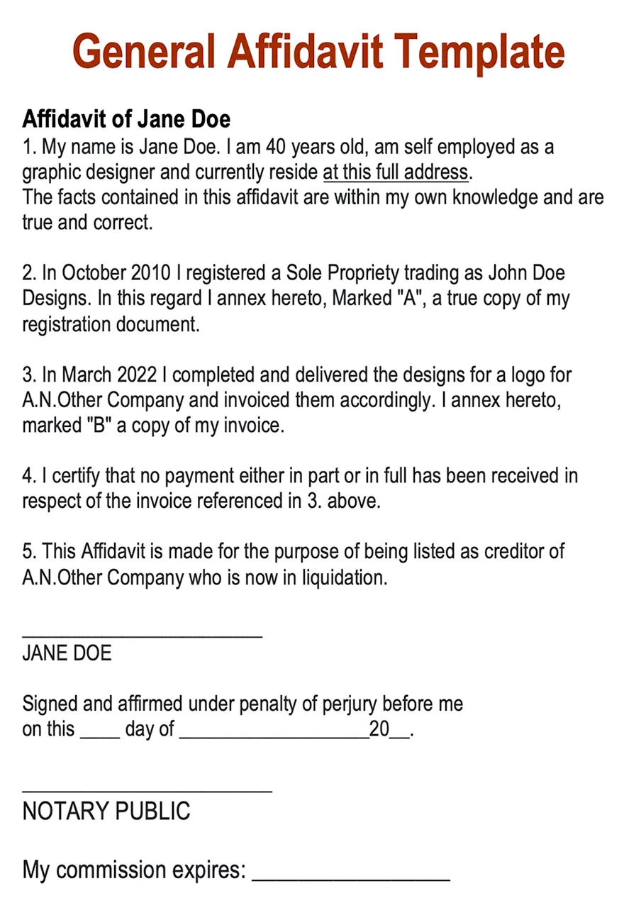 Affidavit printable form printable new year banners printable coloring page