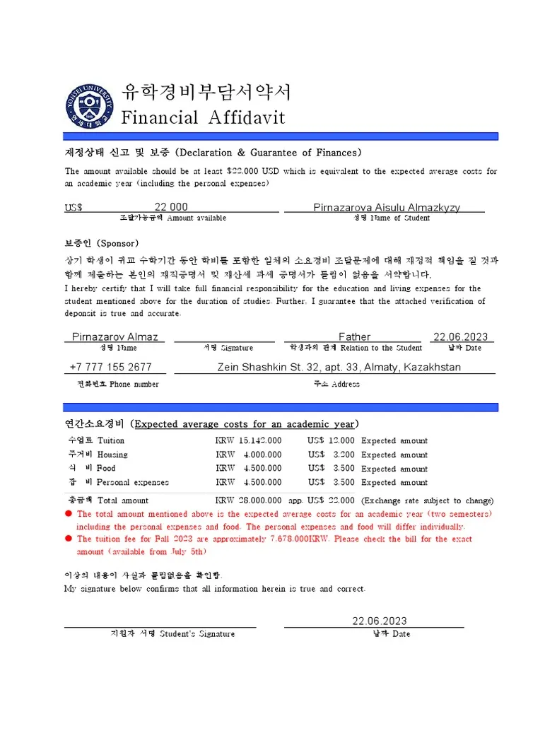 Financial affidavit 2023 pdf economies money