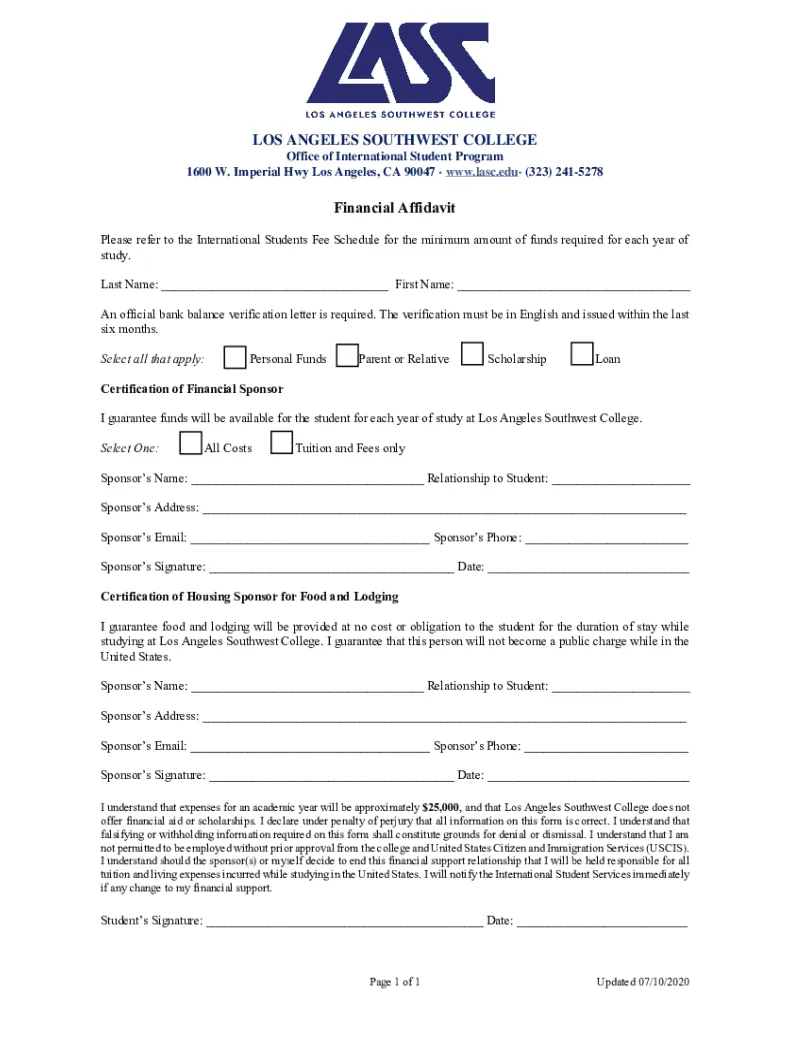 Fillable online financial affidavit. financial affidavit fax email printable coloring page