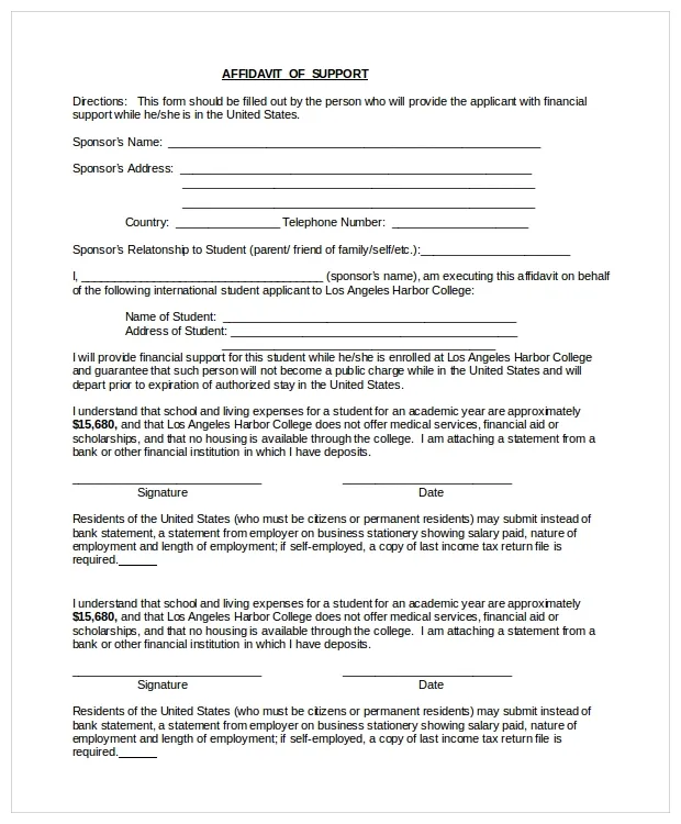 Affidavit of assets and means form 206 affidavitform