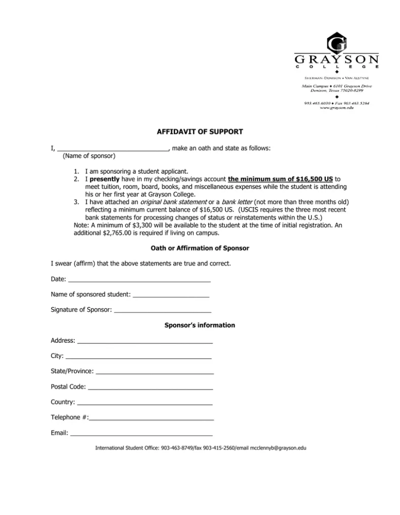 For grayson college student