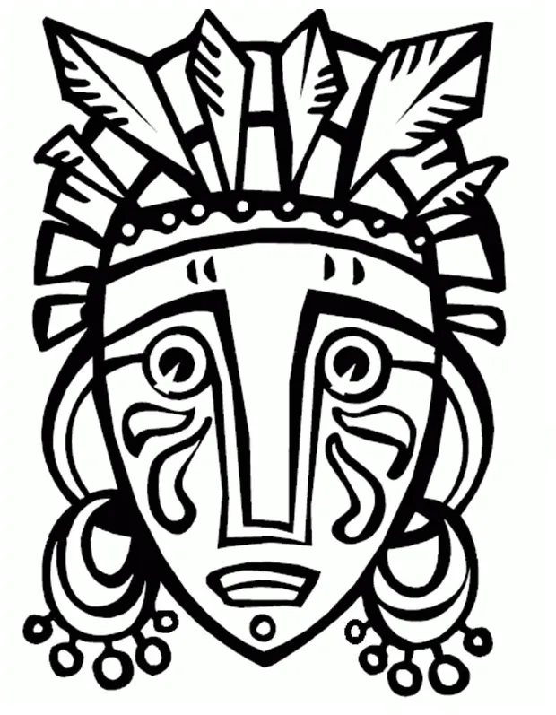 African mask coloring page african art projects, art visage, mask printable coloring page