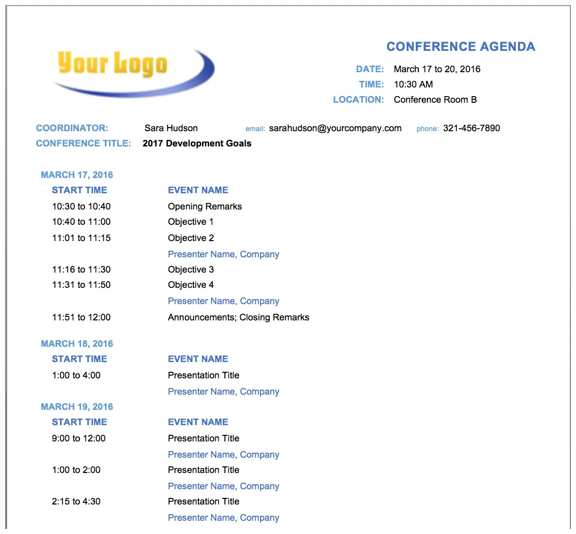 95 printable meeting agenda email example layouts with meeting agenda