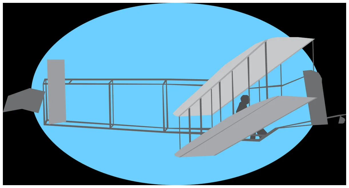 Download airplane, plane, invention. royalty-free stock illustration