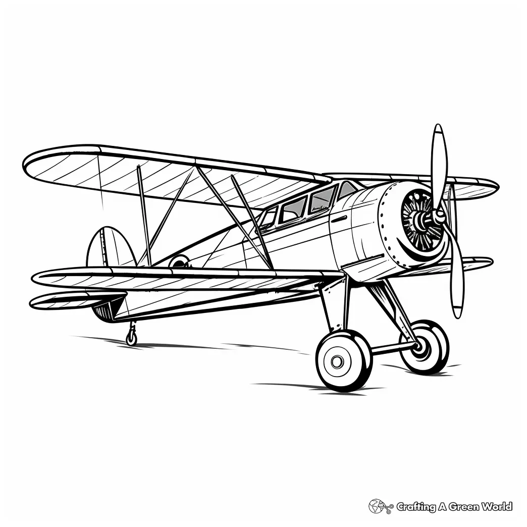 Front Airplane Coloring Page Airplane Coloring Pages Vintage