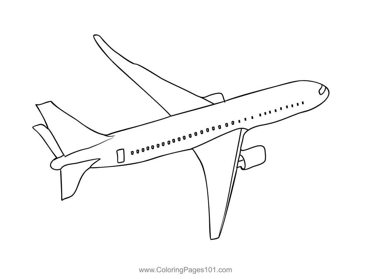 Airplane coloring page for kids free aeroplanes printable coloring