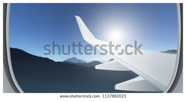 Airplane window view over 3,363 royalty-free licensable stock vectors