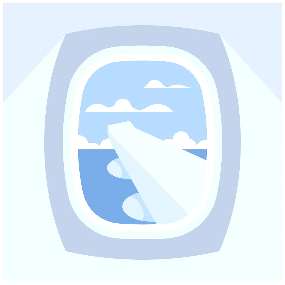 Airplane window view free stock illustrations creazilla