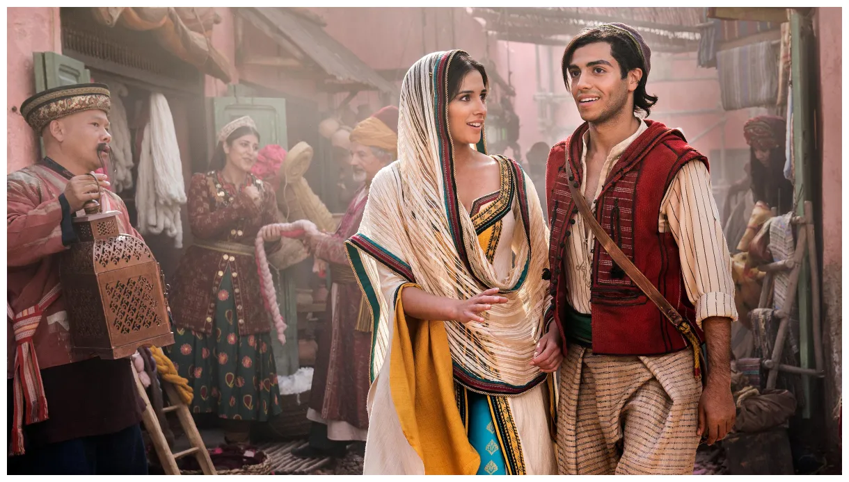 Jasmine and aladdin in aladdin movie 2019 , movies