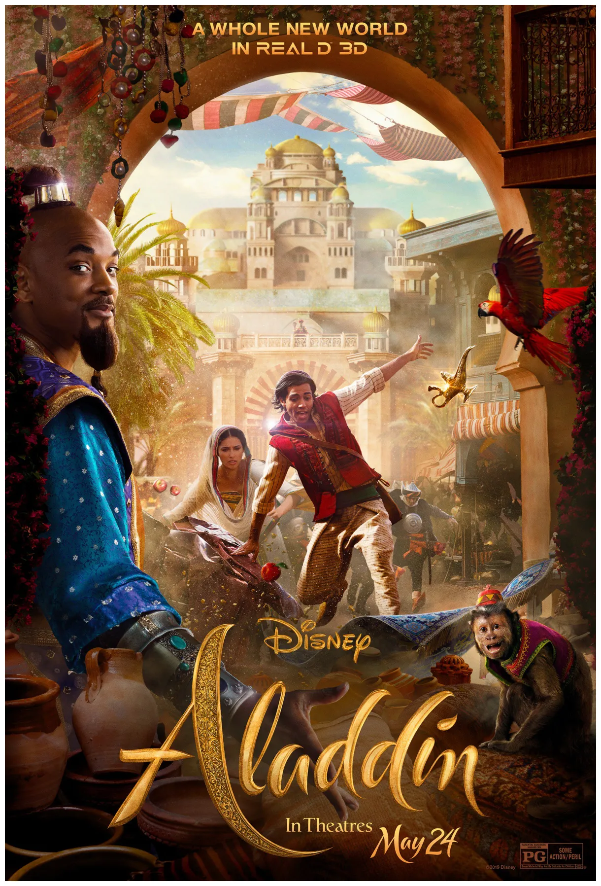 Aladdin longa tem novo clipe, dois comerciais de tv e pôsteres printable coloring page