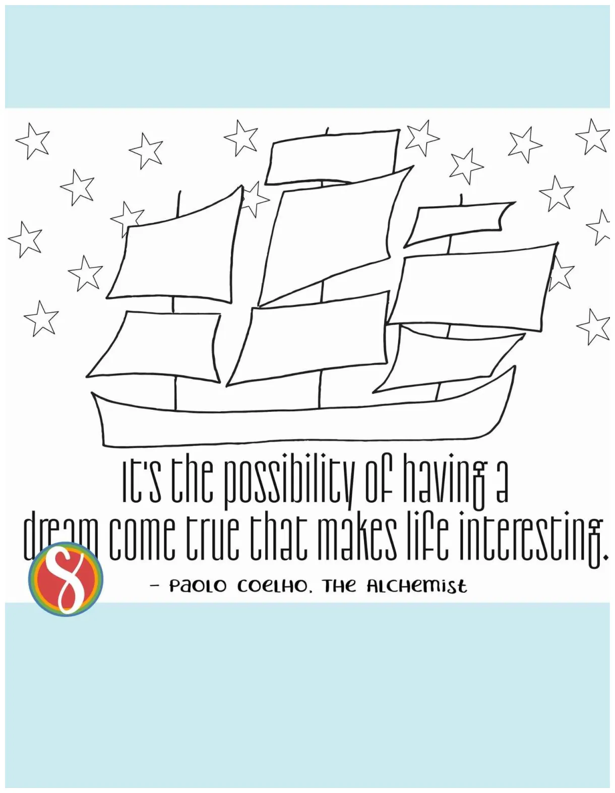 The alchemist quote coloring pages — stevie doodles