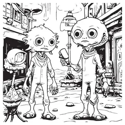 Page 2 alien coloring page vector art, icons, and graphics for free