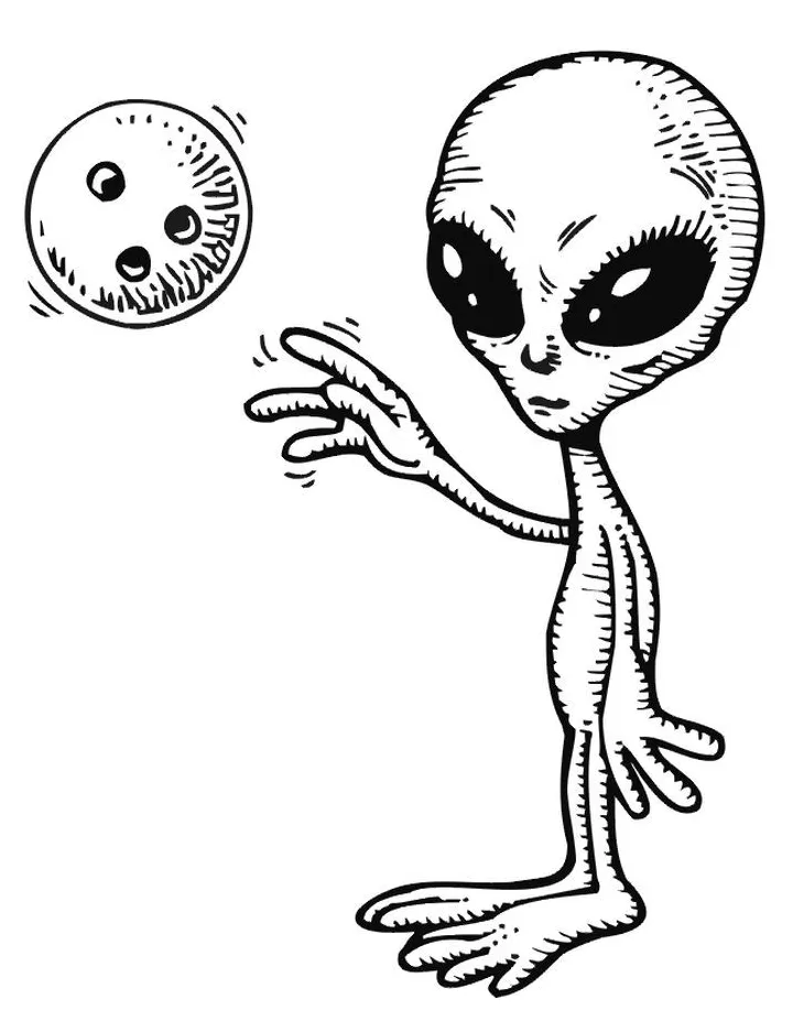 Alien color page & coloring book. 6000+ coloring pages