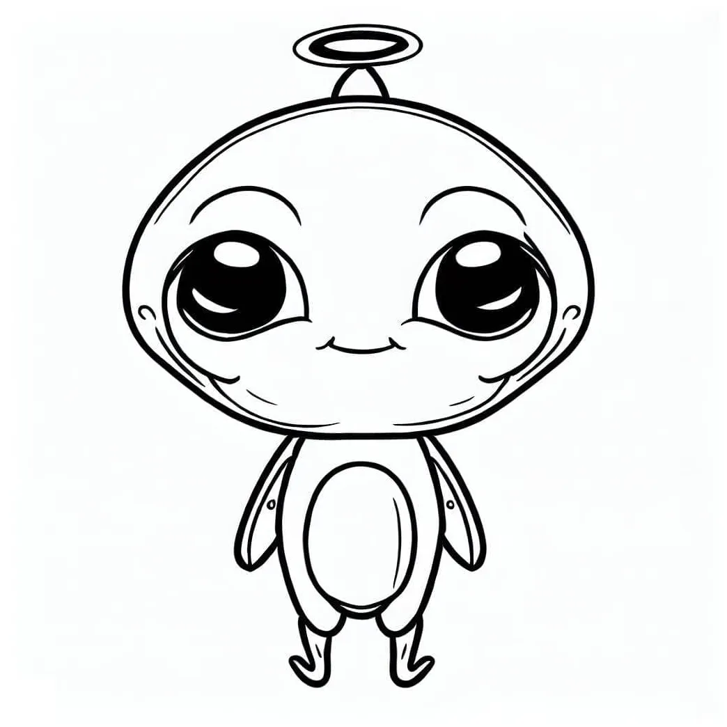 Alien printable coloring page download, print or color online for free