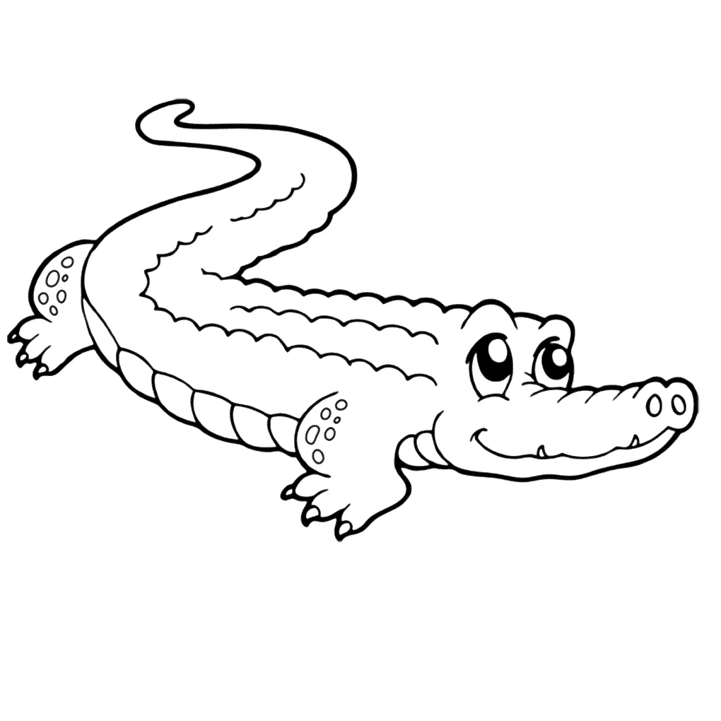 Alligator coloring pages & books 100% free and printable!
