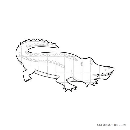 Clipart alligator alligator mouth qjzxsn coloring coloring4free