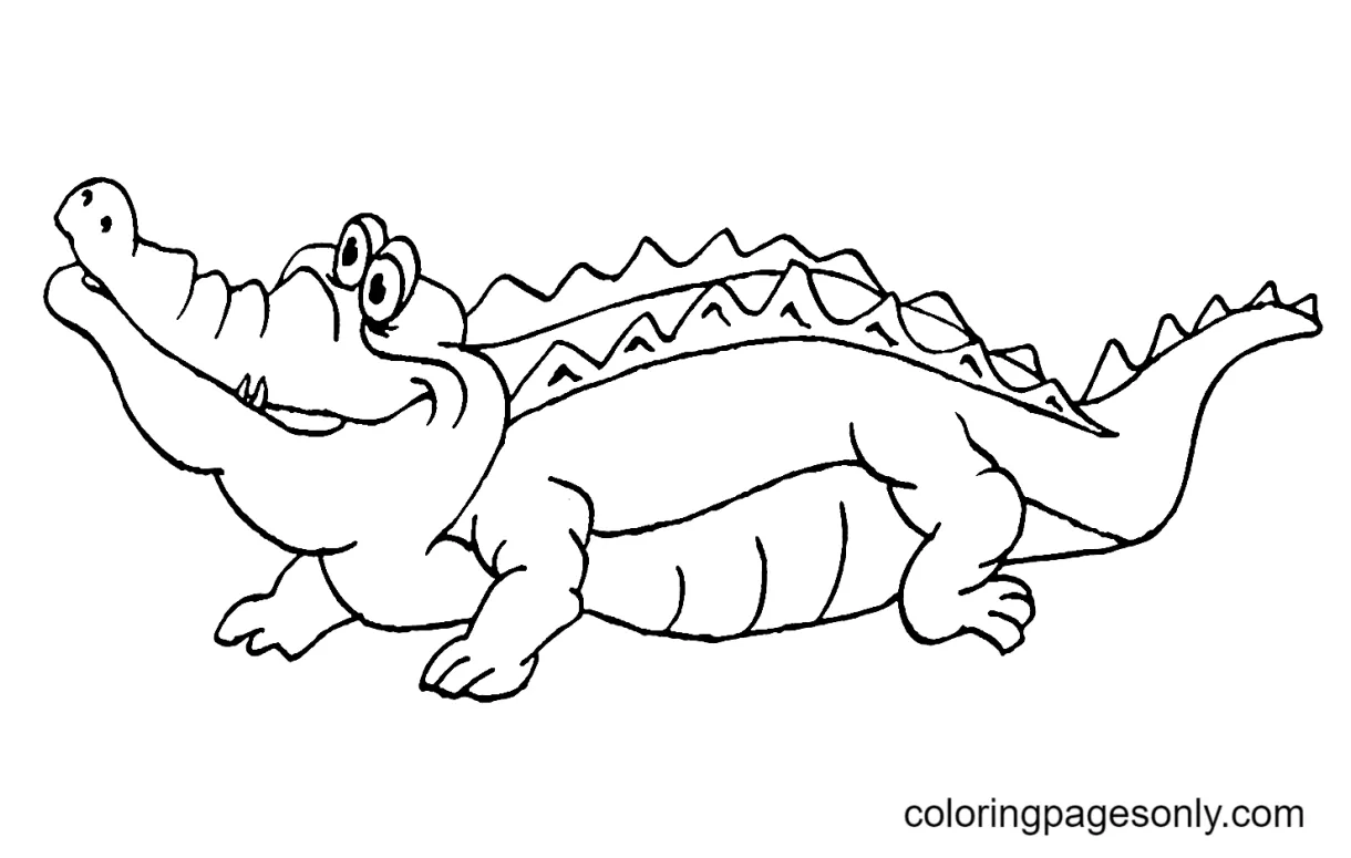 Printable alligator coloring page free printable coloring pages