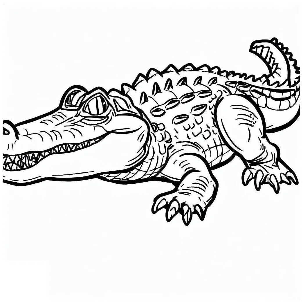 Alligator coloring pages coloringlib
