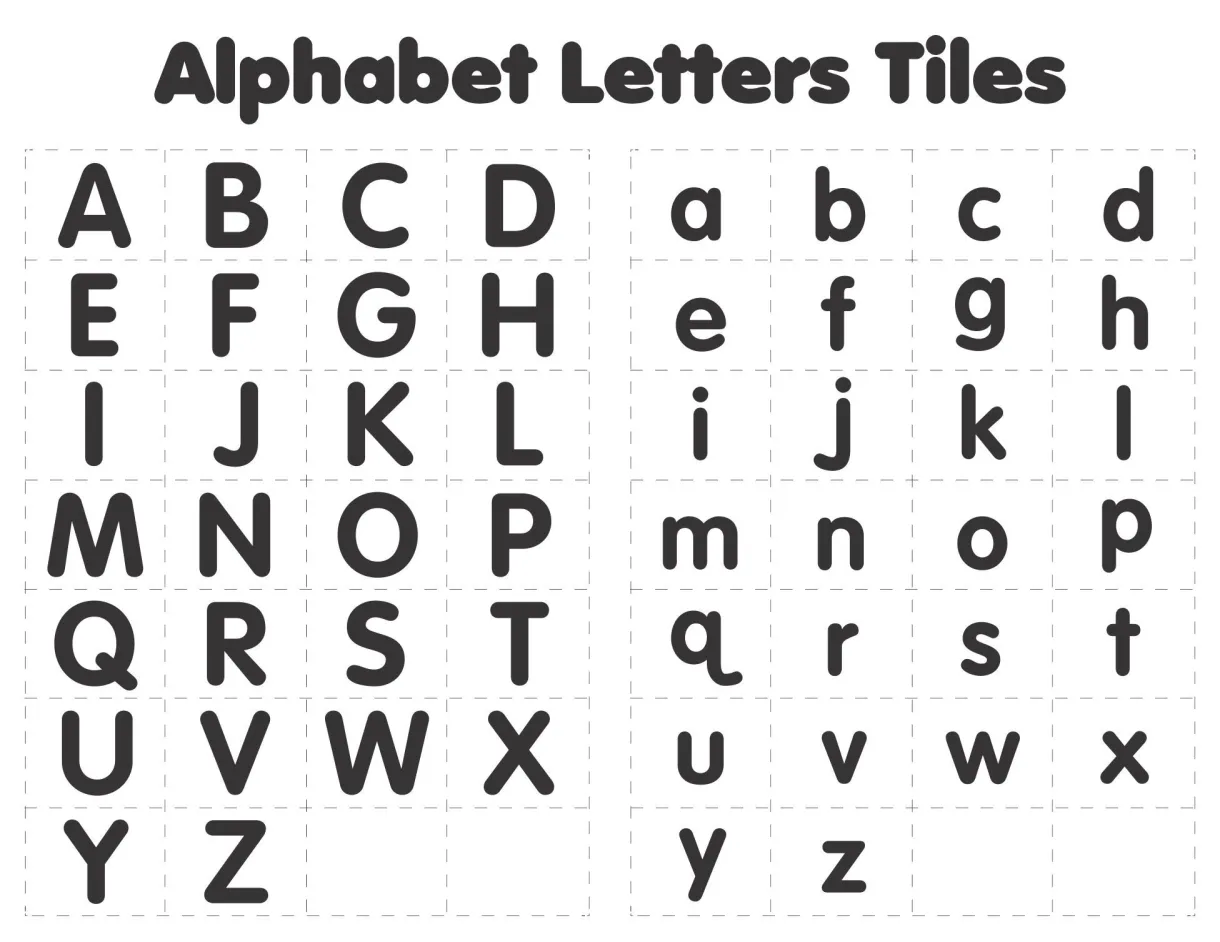 Printable alphabet letters tiles free printable alphabet letters